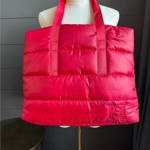 Carolina Herrera Good Girl New York Bold Red Puffer Tote Bag